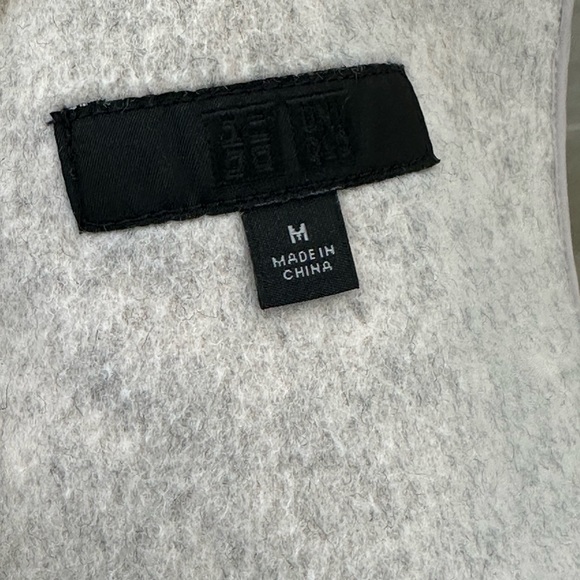 Uniqlo Double Faced Wool Blend Cream Coat (unlined) - Medium - Picture 5 of 7